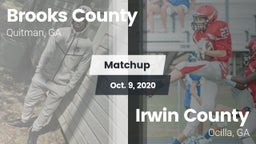Matchup: Brooks County vs. Irwin County  2020