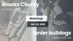Matchup: Brooks County vs. lanier bulldogs 2020