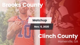 Matchup: Brooks County vs. Clinch County  2020