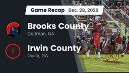 Recap: Brooks County  vs. Irwin County  2020