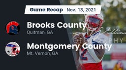 Recap: Brooks County  vs. Montgomery County  2021