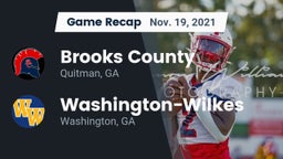 Recap: Brooks County  vs. Washington-Wilkes  2021