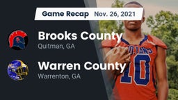 Recap: Brooks County  vs. Warren County  2021