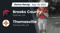 Recap: Brooks County  vs. Thomasville  2023