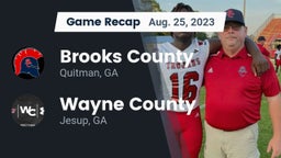 Recap: Brooks County  vs. Wayne County  2023