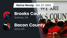 Recap: Brooks County  vs. Bacon County  2023