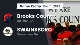 Recap: Brooks County  vs. SWAINSBORO  2023