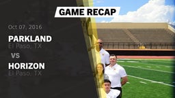 Recap: Parkland  vs. Horizon  2016