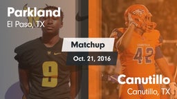 Matchup: Parkland vs. Canutillo  2016