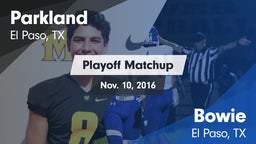 Matchup: Parkland vs. Bowie  2016