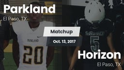 Matchup: Parkland vs. Horizon  2017