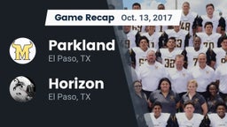 Recap: Parkland  vs. Horizon  2017
