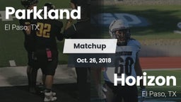 Matchup: Parkland vs. Horizon  2018