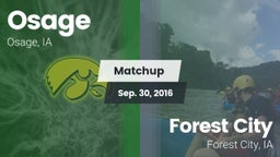 Matchup: Osage vs. Forest City  2016