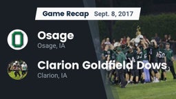 Recap: Osage  vs. Clarion Goldfield Dows  2017