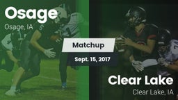 Matchup: Osage vs. Clear Lake  2017