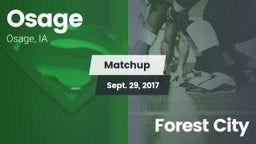 Matchup: Osage vs. Forest City 2017