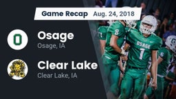 Recap: Osage  vs. Clear Lake  2018