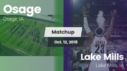 Matchup: Osage vs. Lake Mills  2018