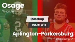 Matchup: Osage vs. Aplington-Parkersburg  2018