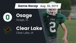 Recap: Osage  vs. Clear Lake  2019