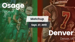 Matchup: Osage vs. Denver  2019