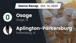 Recap: Osage  vs. Aplington-Parkersburg  2020