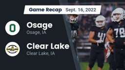 Recap: Osage  vs. Clear Lake  2022