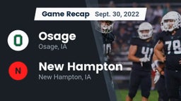 Recap: Osage  vs. New Hampton  2022