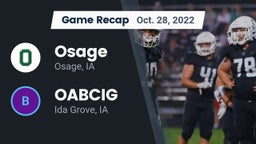 Recap: Osage  vs. OABCIG  2022