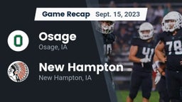 Recap: Osage  vs. New Hampton  2023