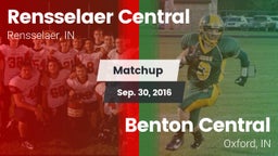 Matchup: Rensselaer Central vs. Benton Central  2016
