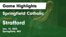 Springfield Catholic  vs Strafford  Game Highlights - Jan. 13, 2023
