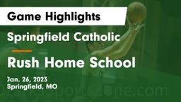 Springfield Catholic  vs Rush Home School Game Highlights - Jan. 26, 2023