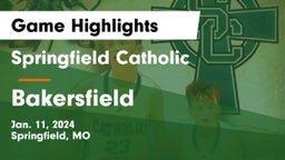 Springfield Catholic  vs Bakersfield  Game Highlights - Jan. 11, 2024