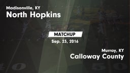 Matchup: North Hopkins vs. Calloway County  2016