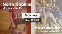 Matchup: North Hopkins vs. Hopkinsville  2016