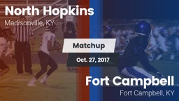 Matchup: North Hopkins vs. Fort Campbell  2017