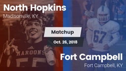 Matchup: North Hopkins vs. Fort Campbell  2018