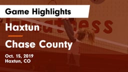Haxtun  vs Chase County  Game Highlights - Oct. 15, 2019