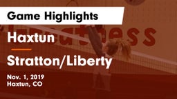 Haxtun  vs Stratton/Liberty Game Highlights - Nov. 1, 2019