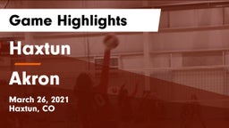 Haxtun  vs Akron Game Highlights - March 26, 2021