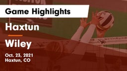 Haxtun  vs Wiley  Game Highlights - Oct. 23, 2021