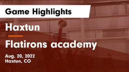Haxtun  vs Flatirons academy Game Highlights - Aug. 20, 2022