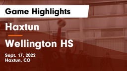 Haxtun  vs Wellington HS Game Highlights - Sept. 17, 2022