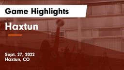 Haxtun  Game Highlights - Sept. 27, 2022