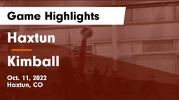 Haxtun  vs Kimball  Game Highlights - Oct. 11, 2022