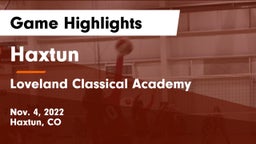 Haxtun  vs Loveland Classical Academy Game Highlights - Nov. 4, 2022