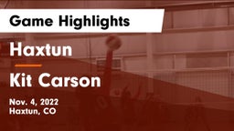 Haxtun  vs Kit Carson  Game Highlights - Nov. 4, 2022