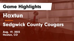 Haxtun  vs Sedgwick County Cougars Game Highlights - Aug. 19, 2023